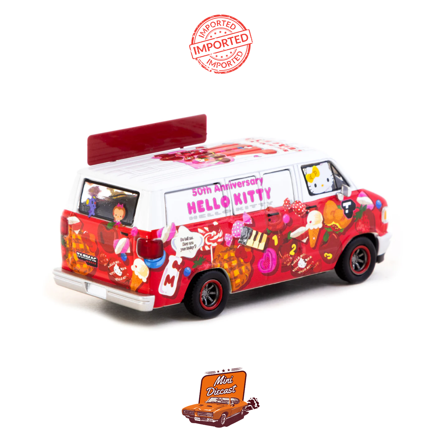 Tarmac Works Dodge Van Hello Kitty Food Truck