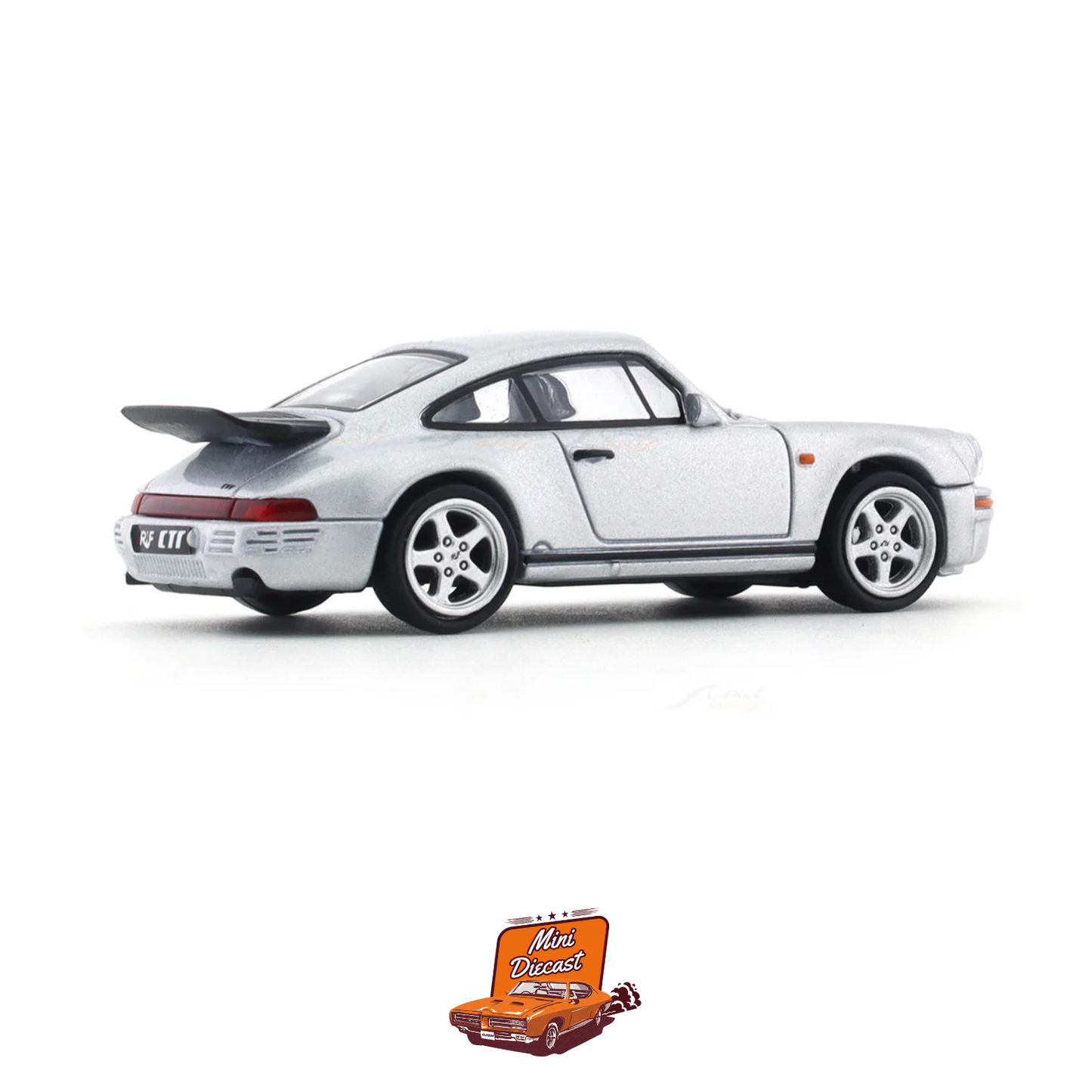 Para64 1987 Porsche RUF CTR “Yellowbird” – Silver (1:64 Scale)