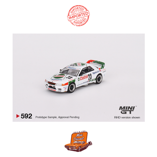 Mini GT #592 Nissan Skyline GT-R (R32) Gr. A #23 1990 Macau Guia Race Winner