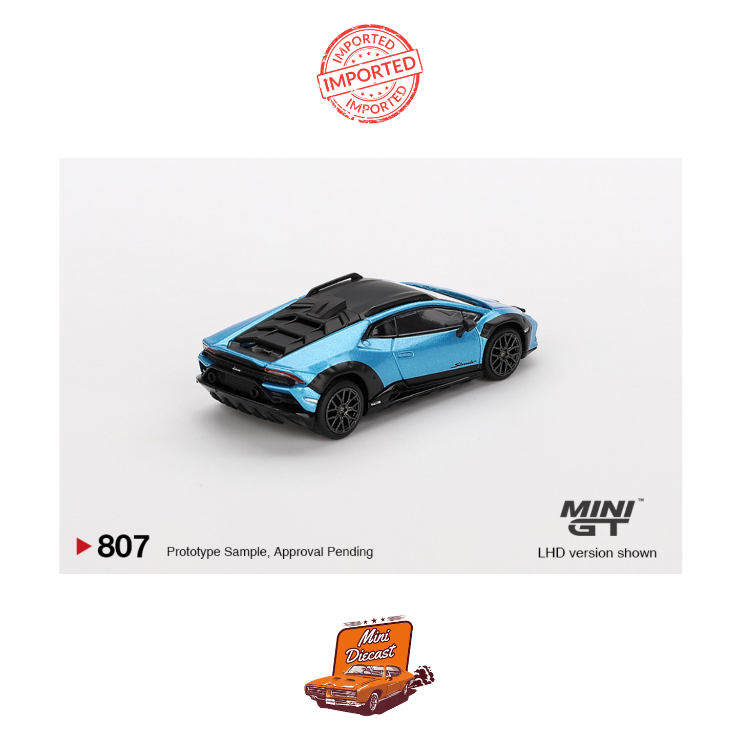 Mini GT #807 Lamborghini Huracán Sterrato (Blu Aegir)