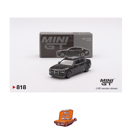 Mini GT #818 BMW i7 xDrive60 Dravit Grey (Blister Pack)