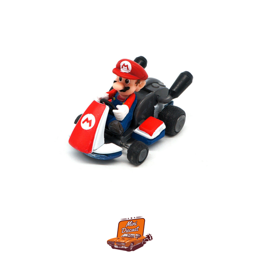 Mario Kart Pull Back Collection with Rubber Tyres (Imported)