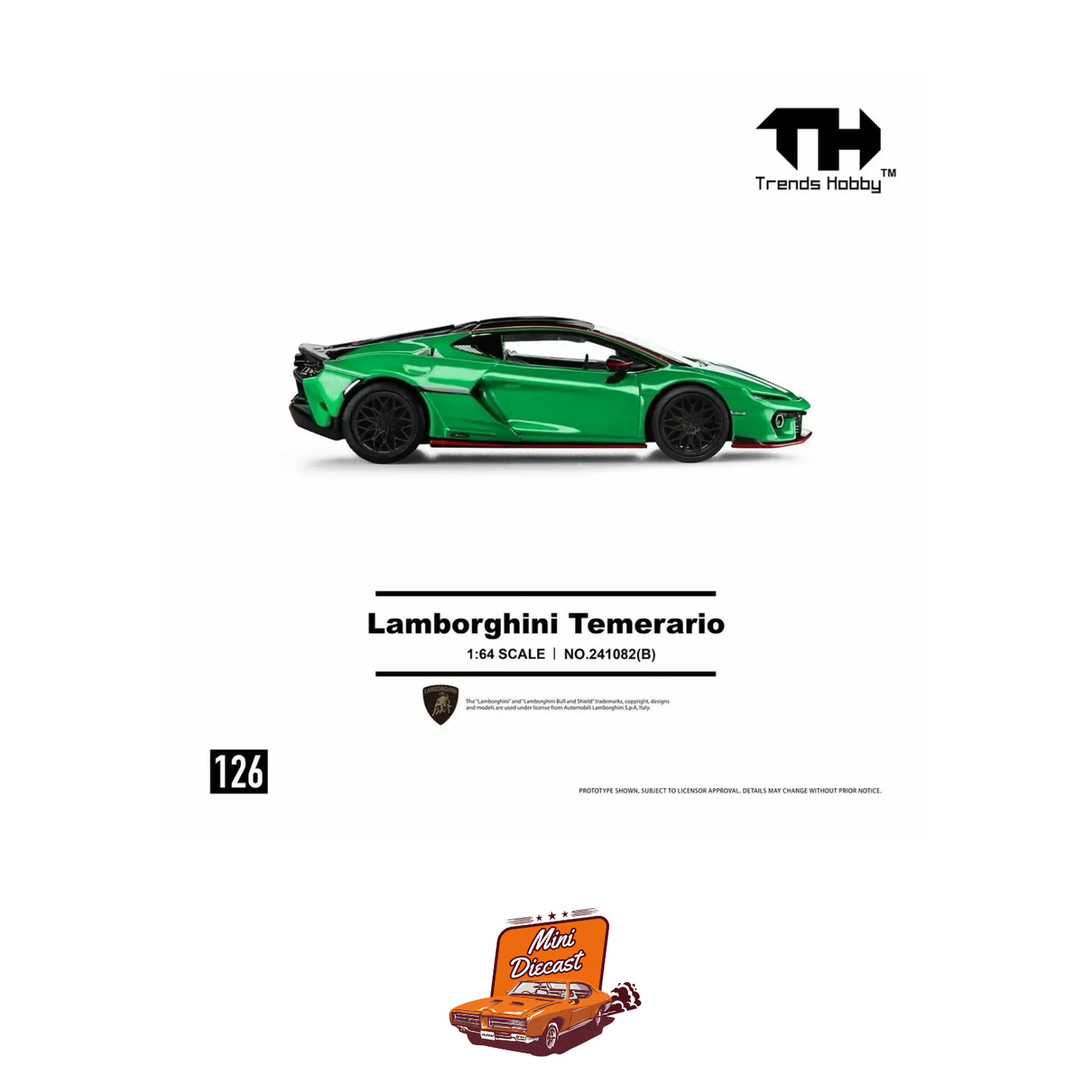 Trends Hobby Lamborghini Temerario Green 1:64 (241082(B))