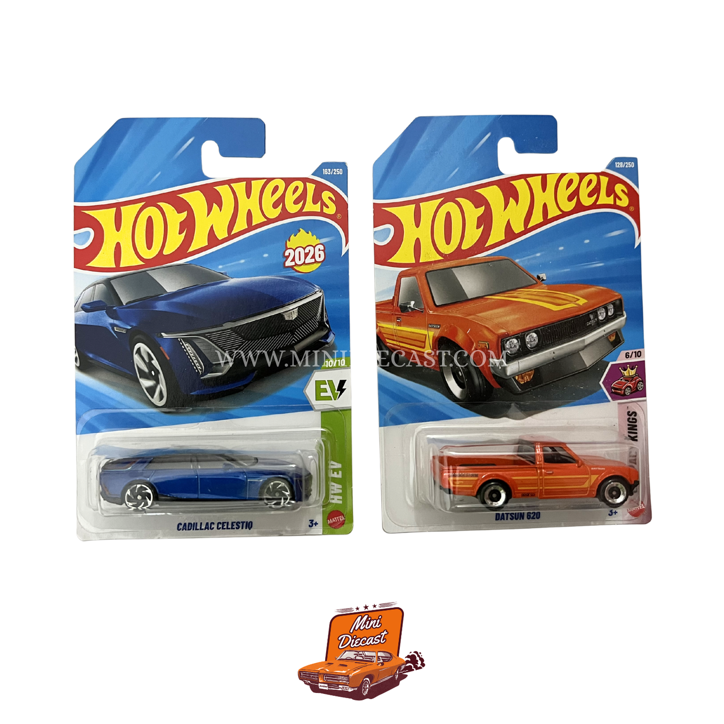 Hot Wheels Mainline (Set of 2) – Cadillac Celestiq / Datsun 620
