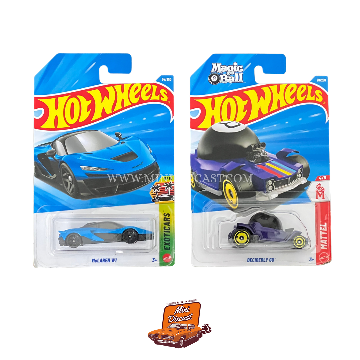Hot Wheels Mainline (Set of 2) – McLaren W1 / Decidedly Go