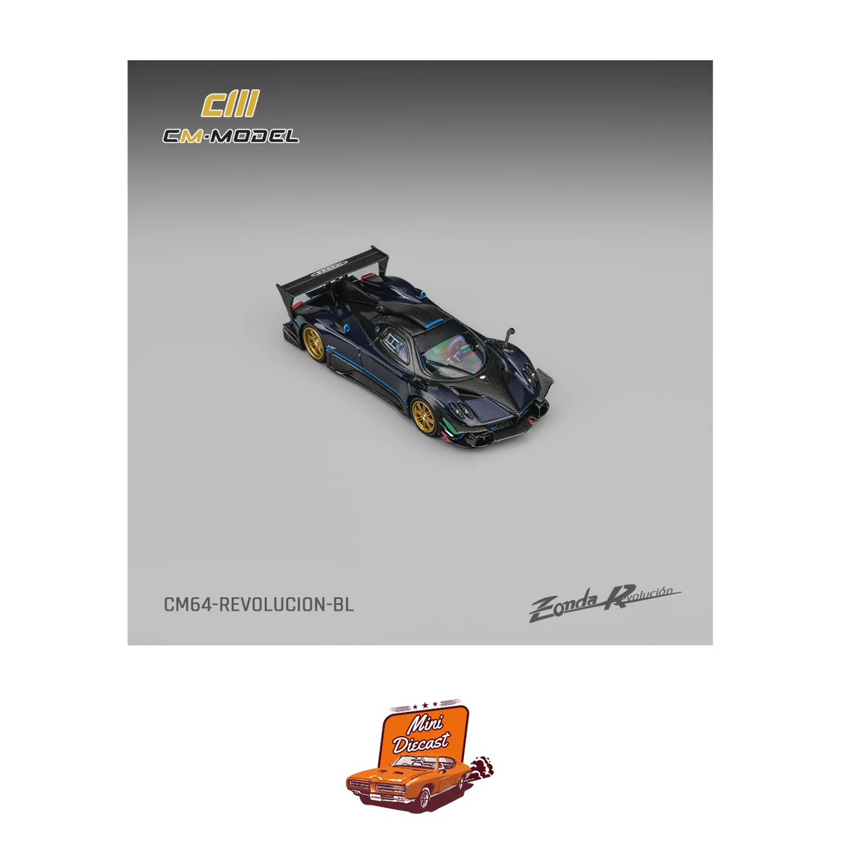 CM Model Pagani Zonda Revolucion Metallic Blue (CM64-Revolucion-BL)