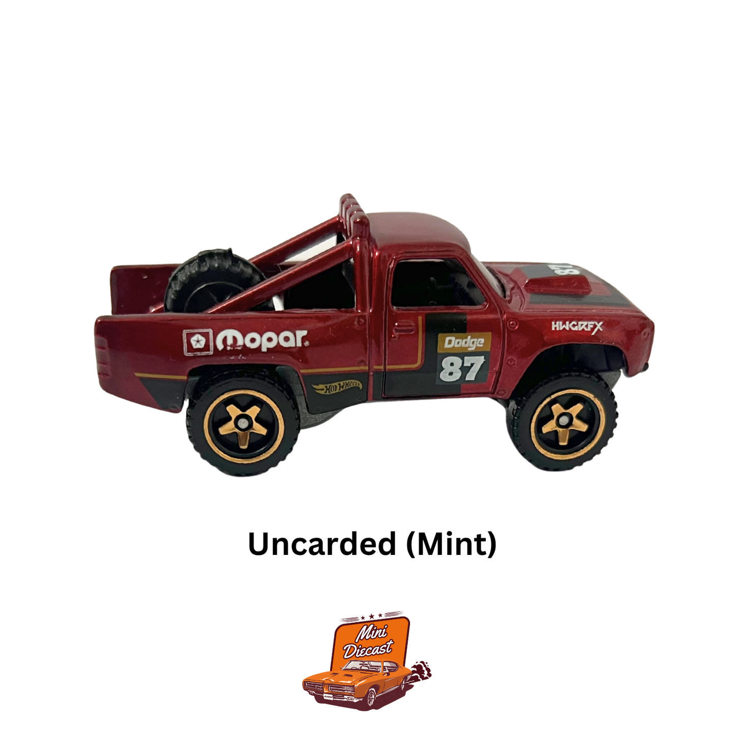 Hot Wheels Mainline – ’87 Dodge D100 (Uncarded / Mint Condition)