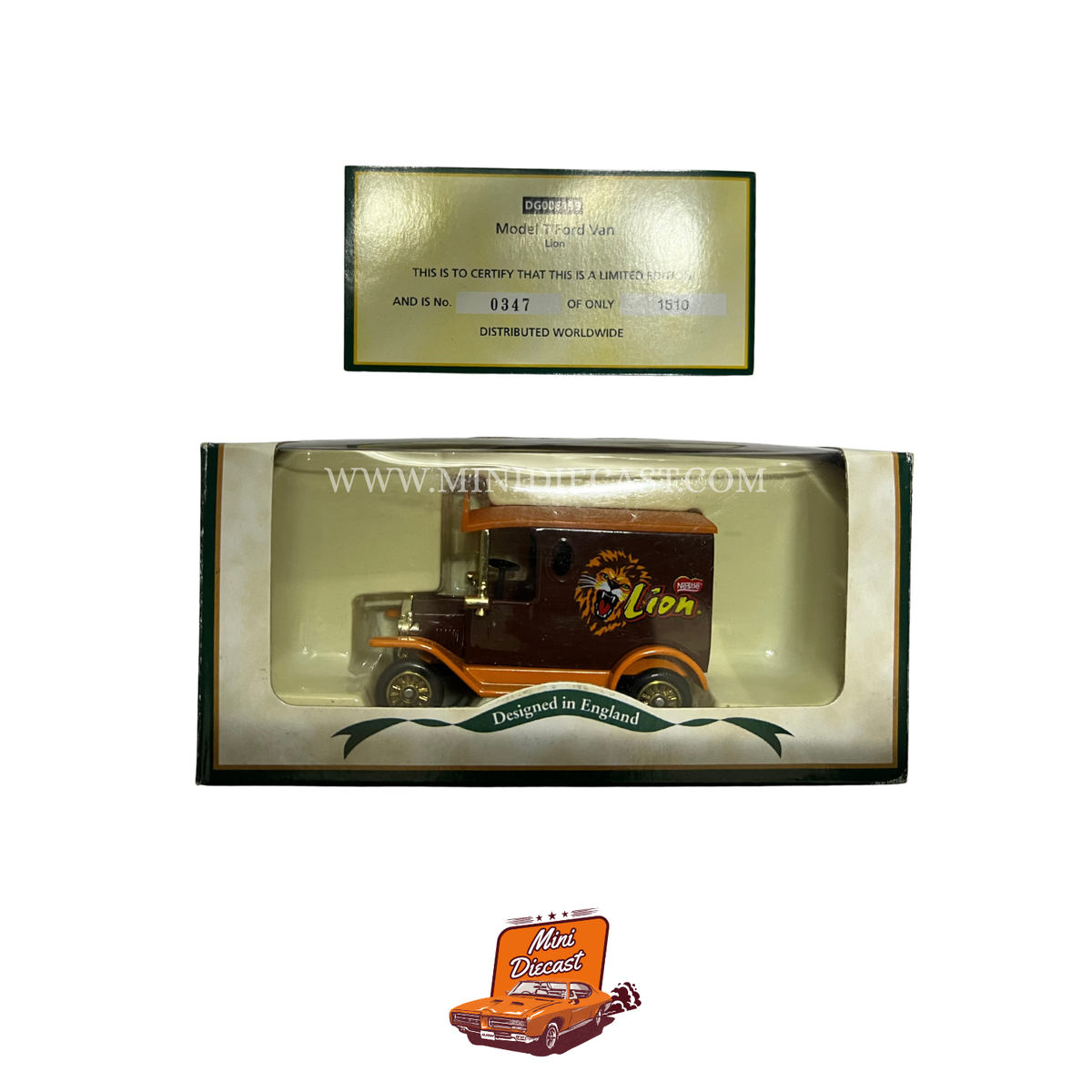 Lledo Days Gone Vintage Models Model T Ford Van Lion Livery Limited Edition 0347/1510 DG006199