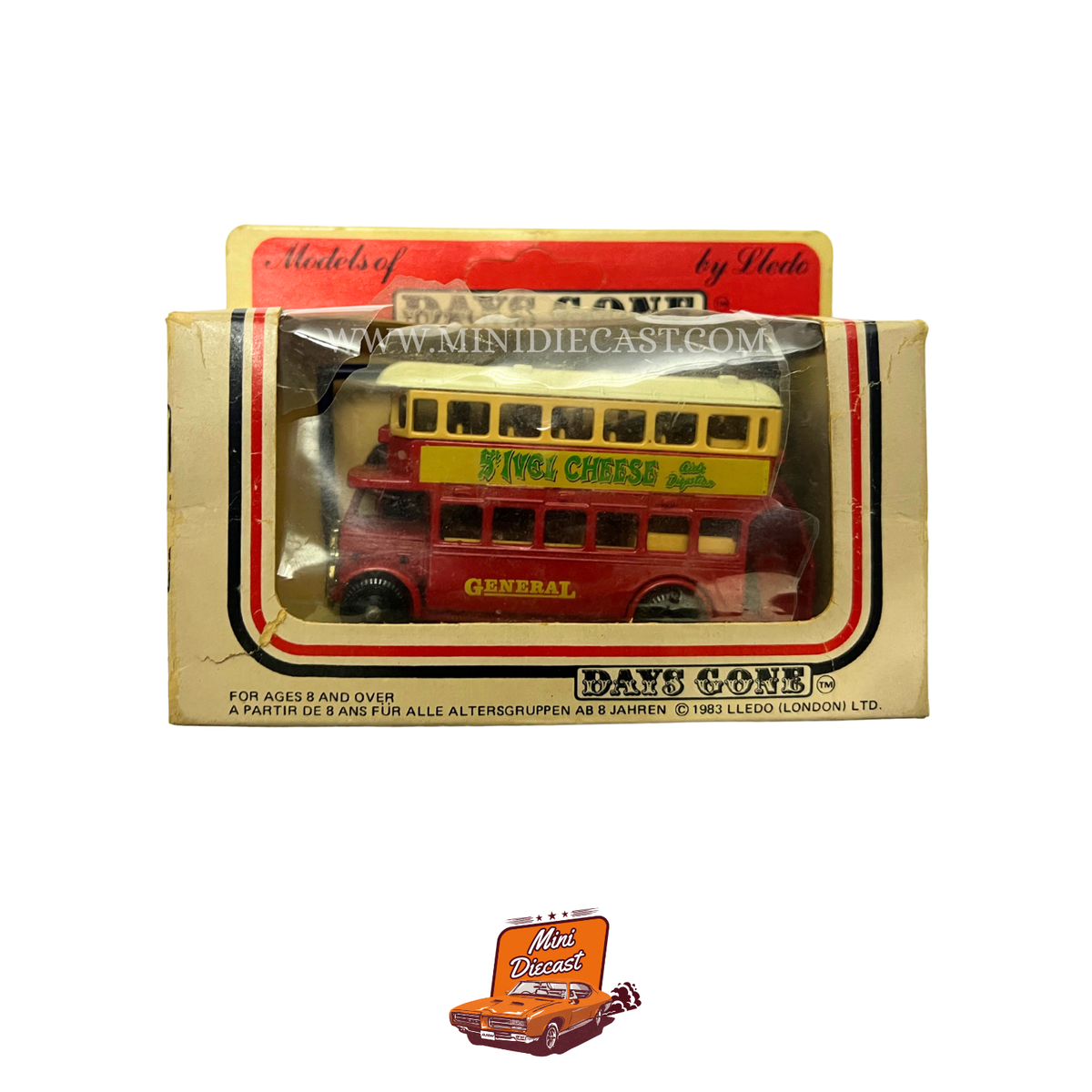 Lledo Days Gone 1932 AEC Regent Double Deck Bus St Ivel Cheese Advertising Livery DG15