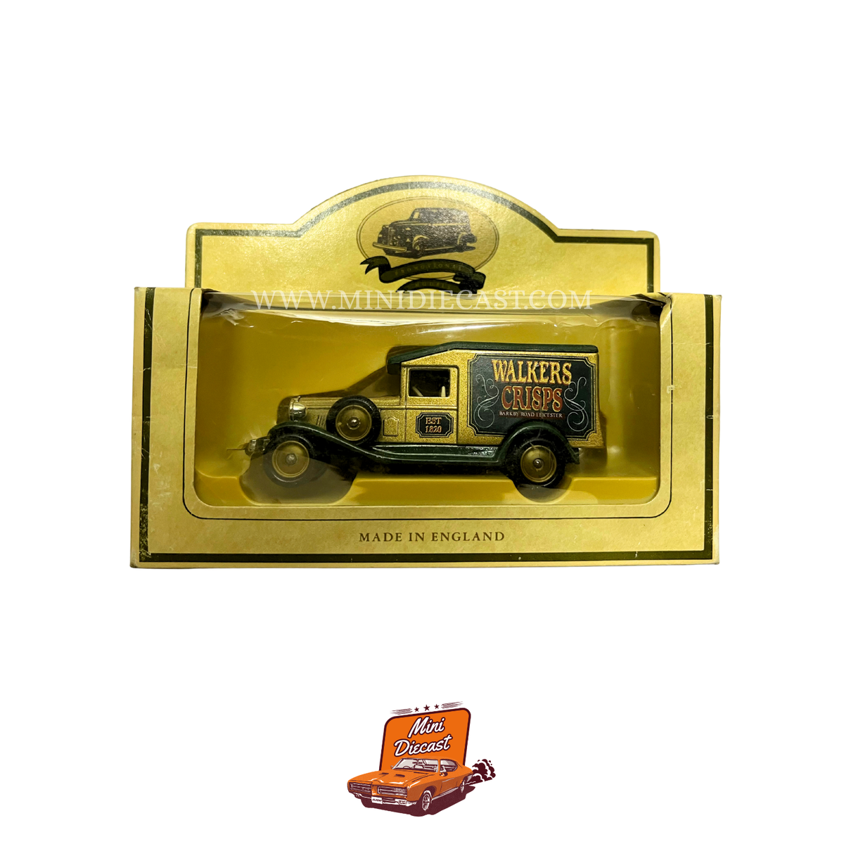 Lledo Days Gone Vintage Promotional Models 1934 Ford Model A Delivery Van Walkers Crisps Gold Livery