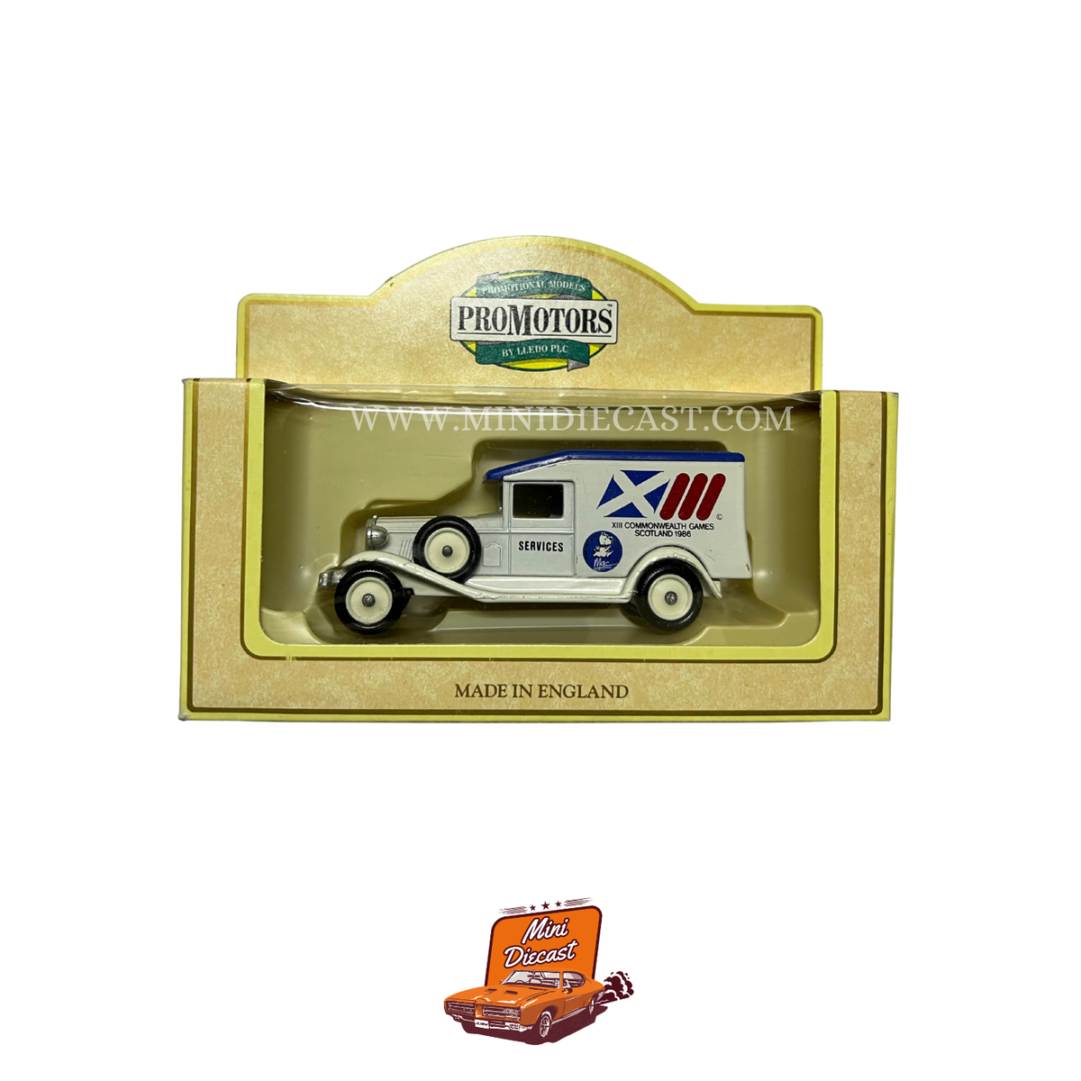 Lledo Days Gone Vintage Promotional Models 1936 Packard Van XIII Commonwealth Games in Scotland (1986)