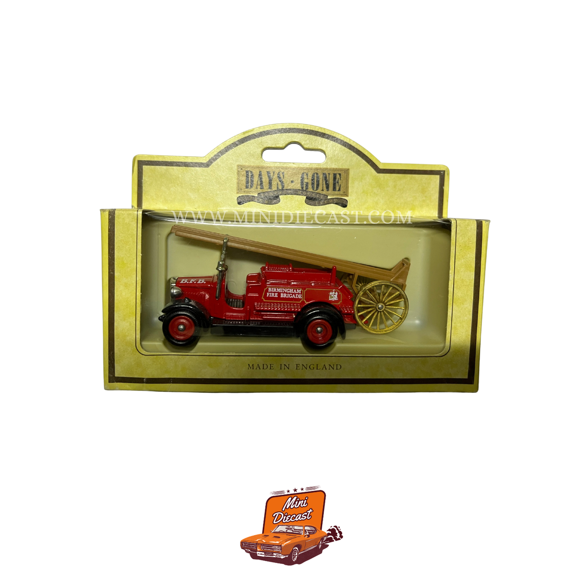 Lledo Days Gone Vintage Models 1934 Dennis Fire Engine Birmingham Fire Brigade (12012)