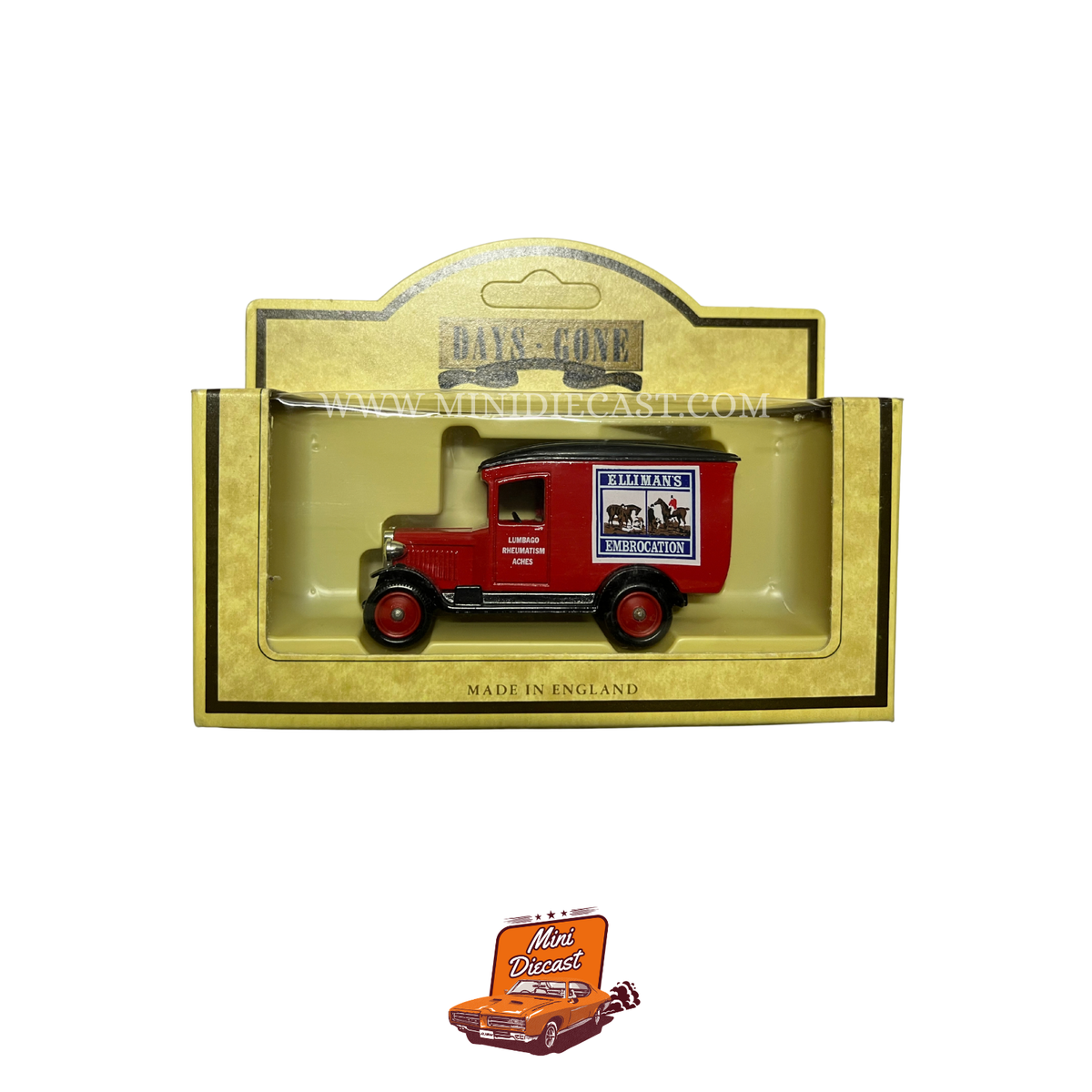 Lledo Days Gone Vintage Models 1934 Chevrolet Van Elliman's Embrocation (21031)