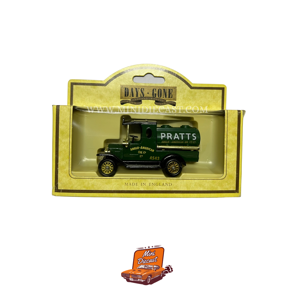 Lledo Days Gone Vintage Models 1920 Model 'T' Ford Tanker Pratts Motor Oil (8018)