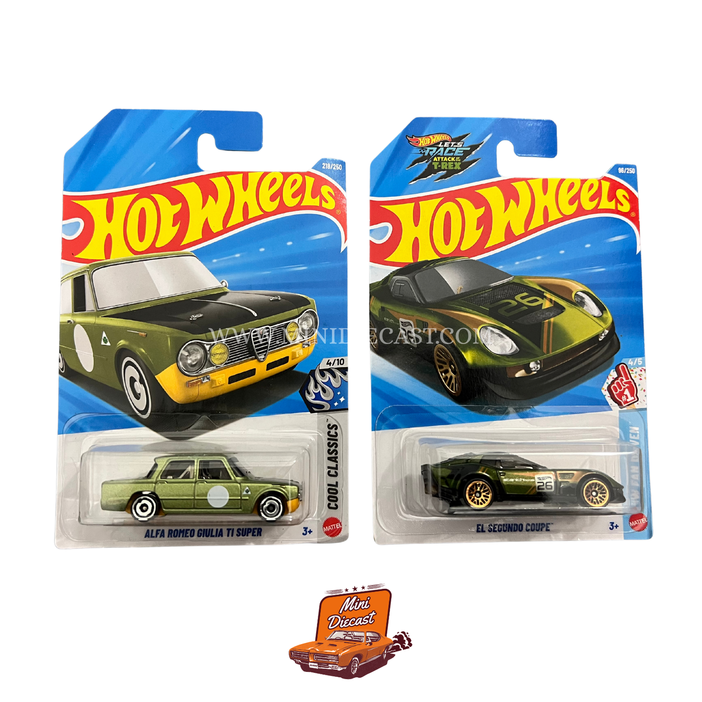 Hot Wheels Mainline (Set of 2) – Alfa Romeo Giulia TI Super / El Segundo Coupé