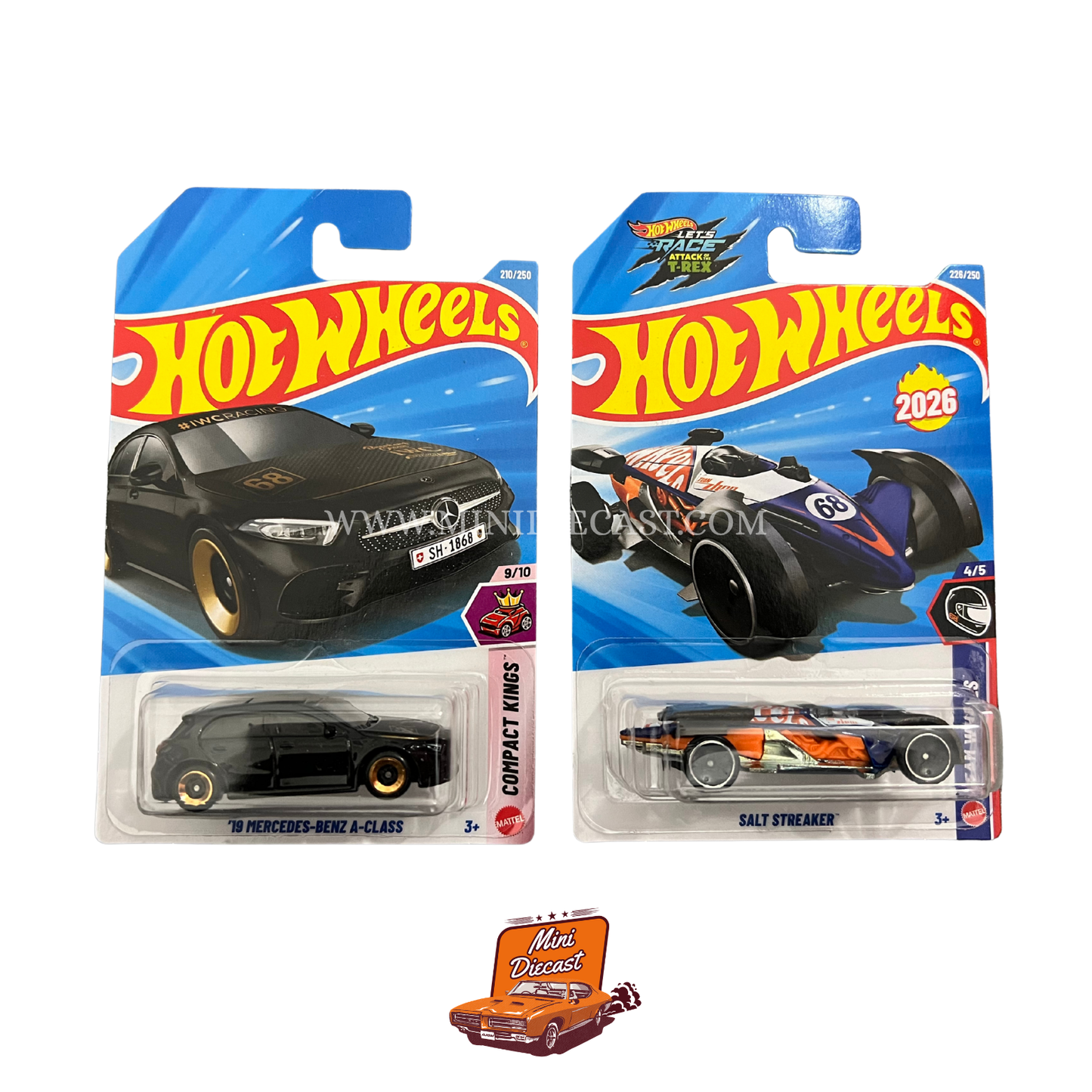Hot Wheels Mainline (Set of 2) – '19 Mercedes-Benz A-Class / Salt Shaker
