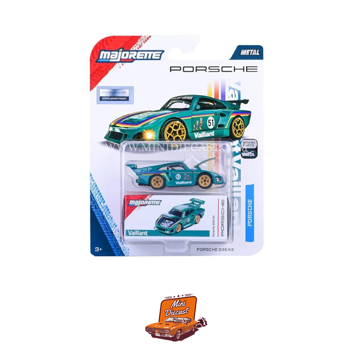 Majorette Porsche Deluxe Cars Porsche 935 K3