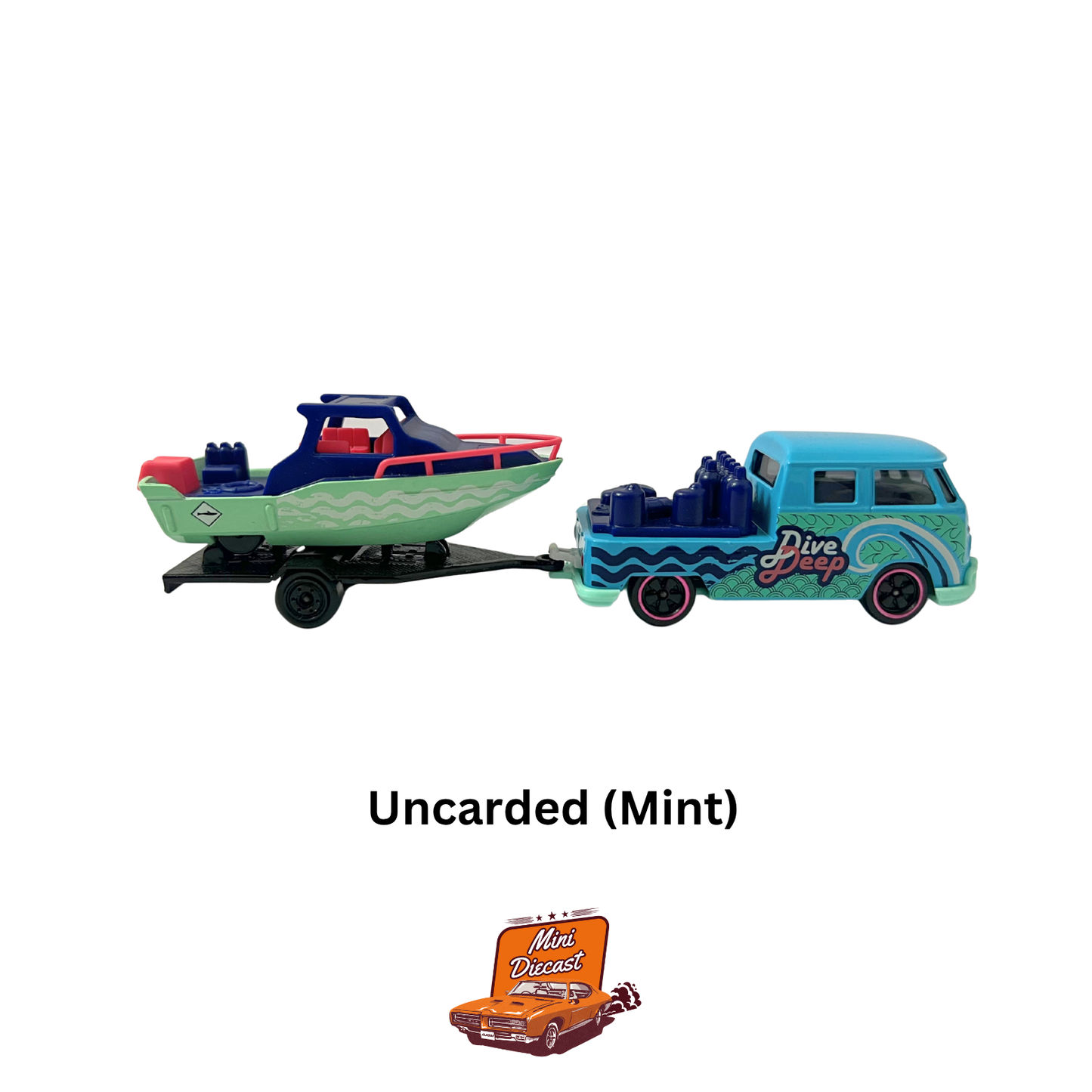 Majorette – Volkswagen T1 with Motorboat (Uncarded / Mint Condition)