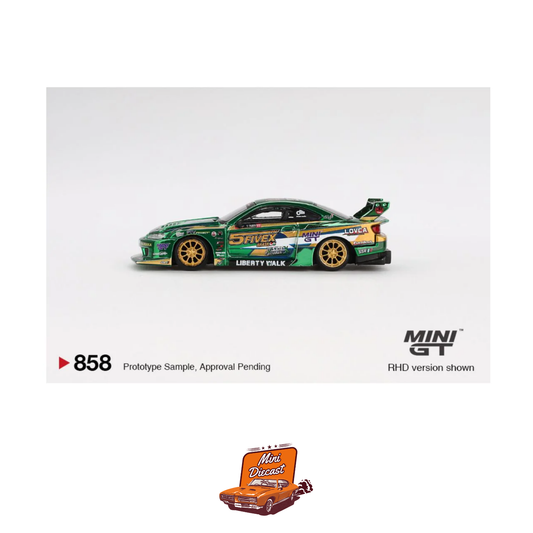 Mini GT #858 Nissan Silvia (S15) LB-Super Silhouette – LBWK 2024 Fausto Racing