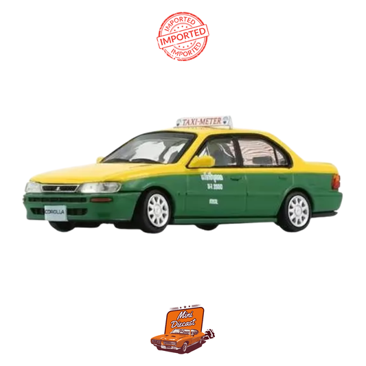 BM Creations Toyota Corolla AE100 Taxi Meter Thailand (1996) – 1:64 Die-Cast Model Car (Sealed / Imported)