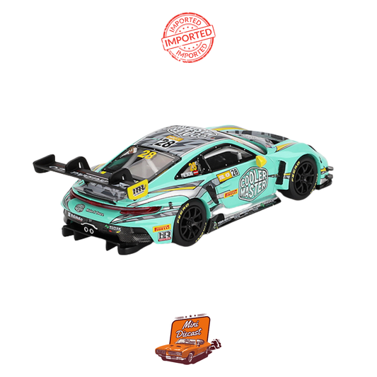 Mini GT #804: Porsche 911 GT3 R #28 HubAuto Racing – 2023 FIA GT World Cup, 70th Macau Grand Prix - Box Version (Sealed / Imported)