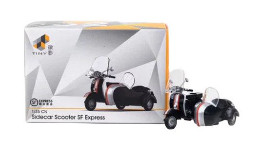 Tiny City Sidecar Scooter SF Express 1:35 Scale