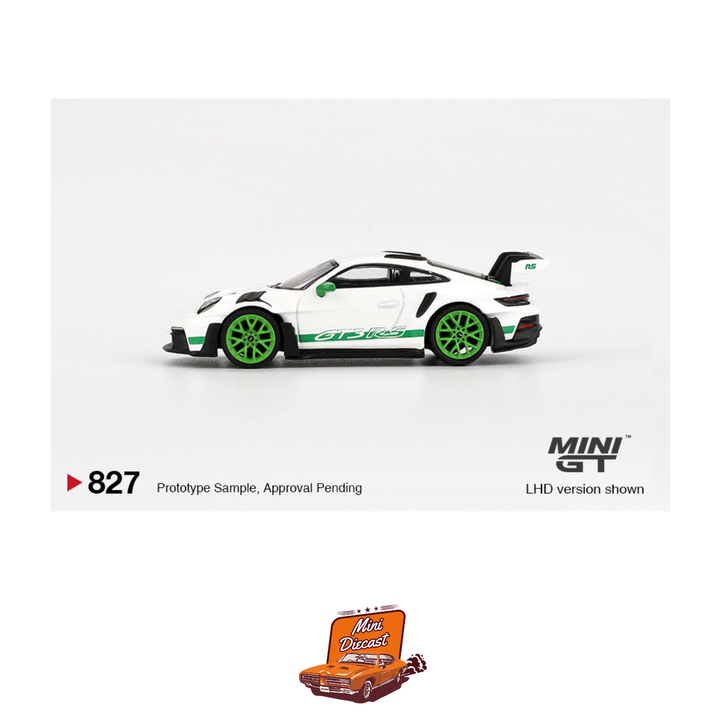 Mini GT #827 Porsche 911 (992) GT3 RS Tribute to Carrera RS Package (Imported)