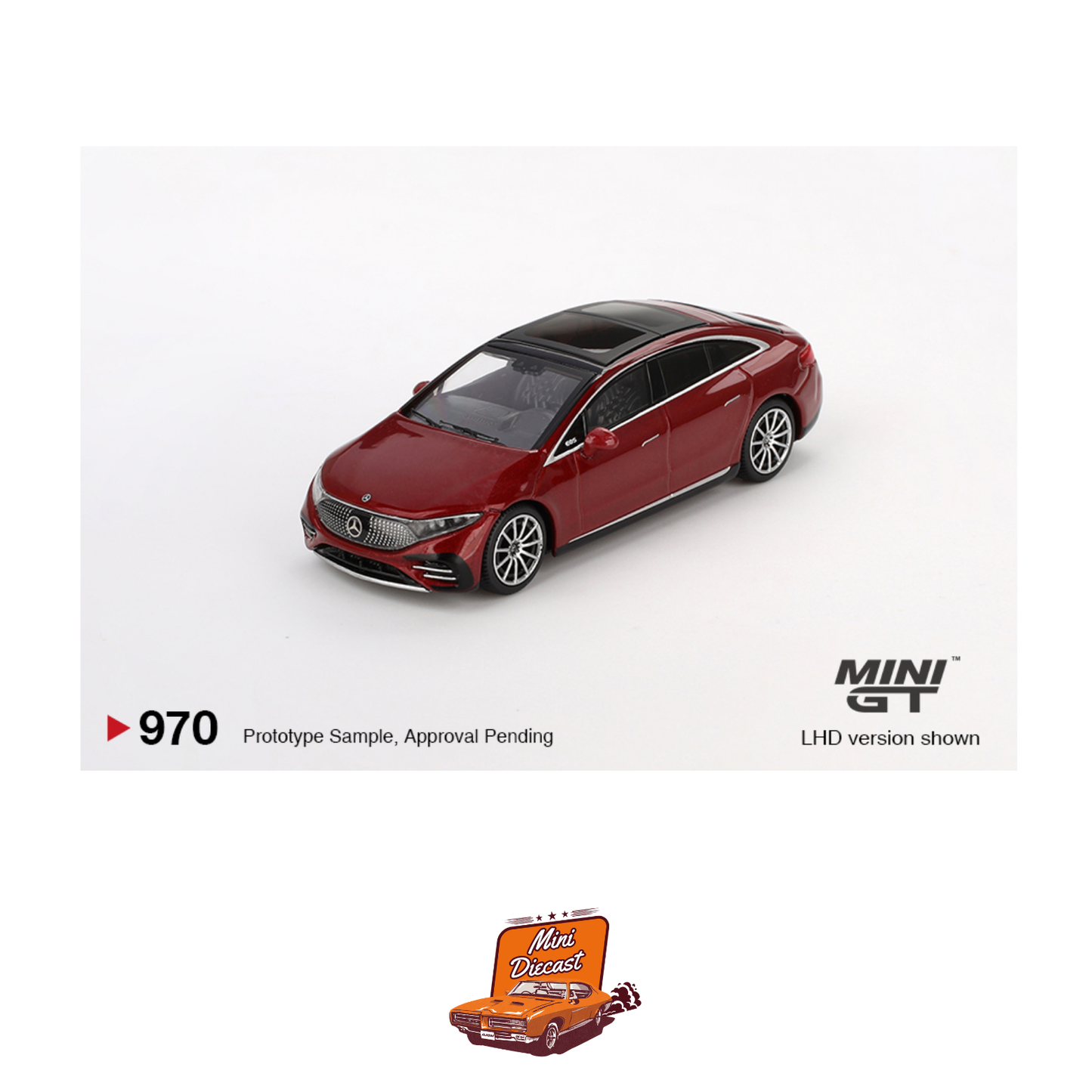 Mini GT #970 Mercedes-Benz EQS 580 4MATIC Red Metallic