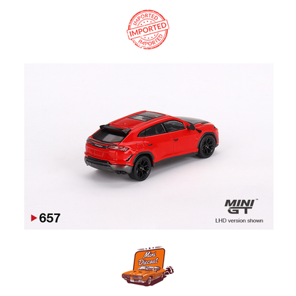 Mini GT #657 Lamborghini Urus Performante (Rosso Mars) (Open Box)