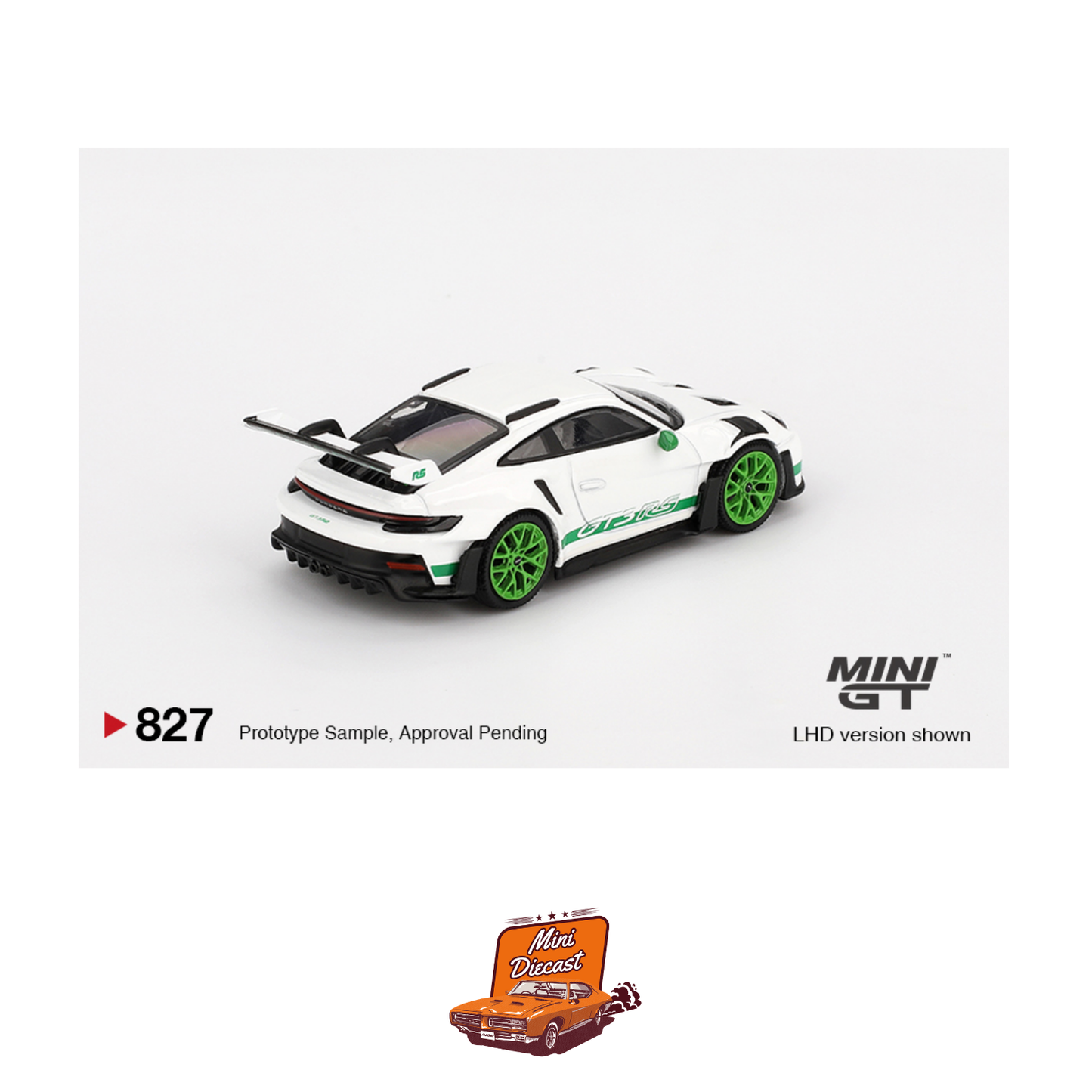 Mini GT #827 Porsche 911 (992) GT3 RS Tribute to Carrera RS Package (Imported)