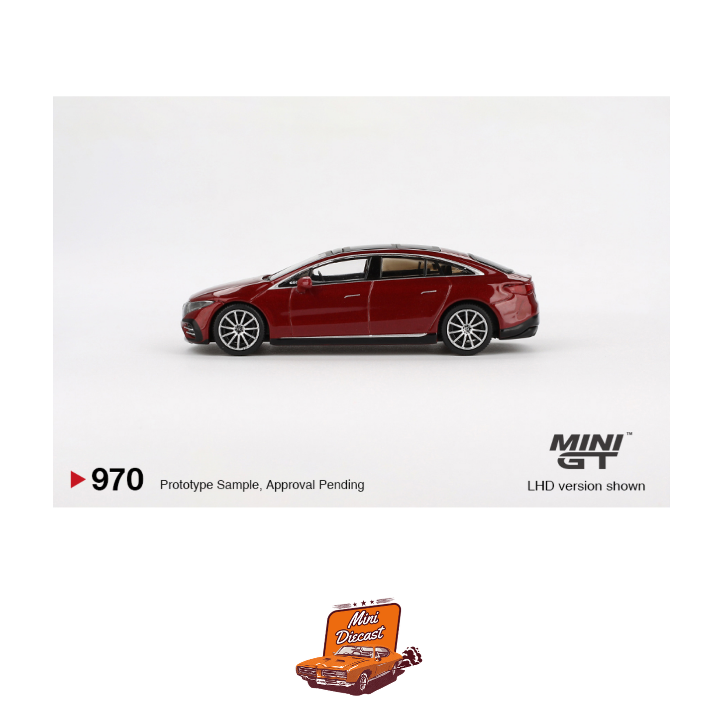 Mini GT #970 Mercedes-Benz EQS 580 4MATIC Red Metallic