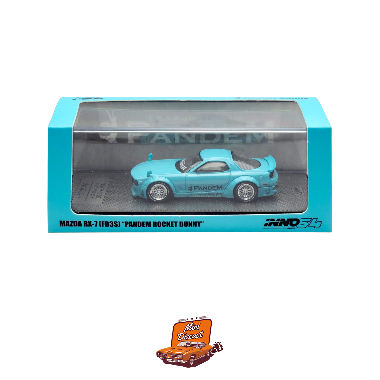 INNO64 Mazda RX-7 (FD3S) PANDEM Rocket Bunny Tiaany Blue IN64-RX7FDP-TIFBLU