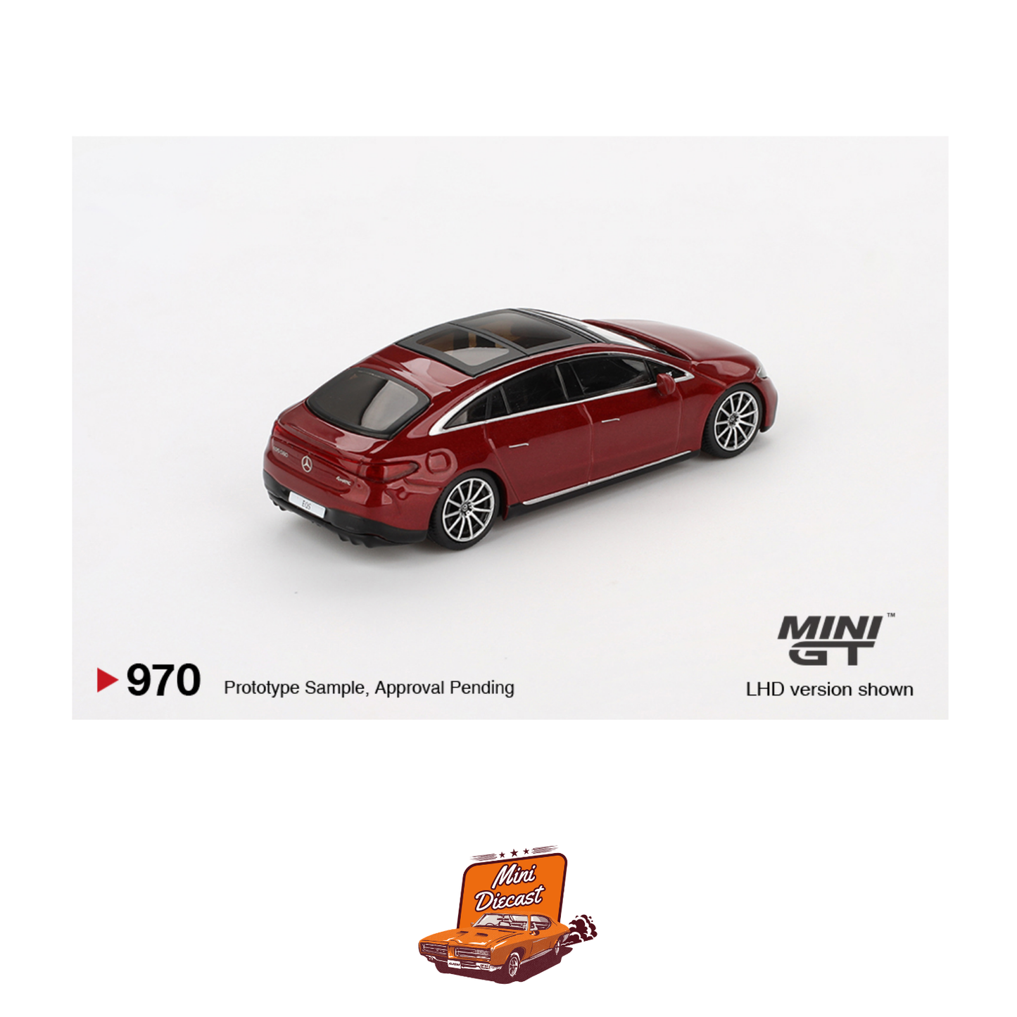 Mini GT #970 Mercedes-Benz EQS 580 4MATIC Red Metallic