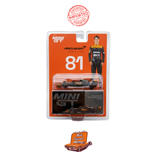 Mini GT #768 McLaren MCL60 #81 Oscar Piastri 2023 F1 Japanese GP 3rd Place (Blister Pack) (Imported)