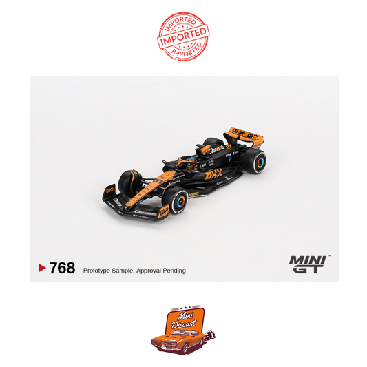 Mini GT #768 McLaren MCL60 #81 Oscar Piastri 2023 F1 Japanese GP 3rd Place (Blister Pack) (Imported)