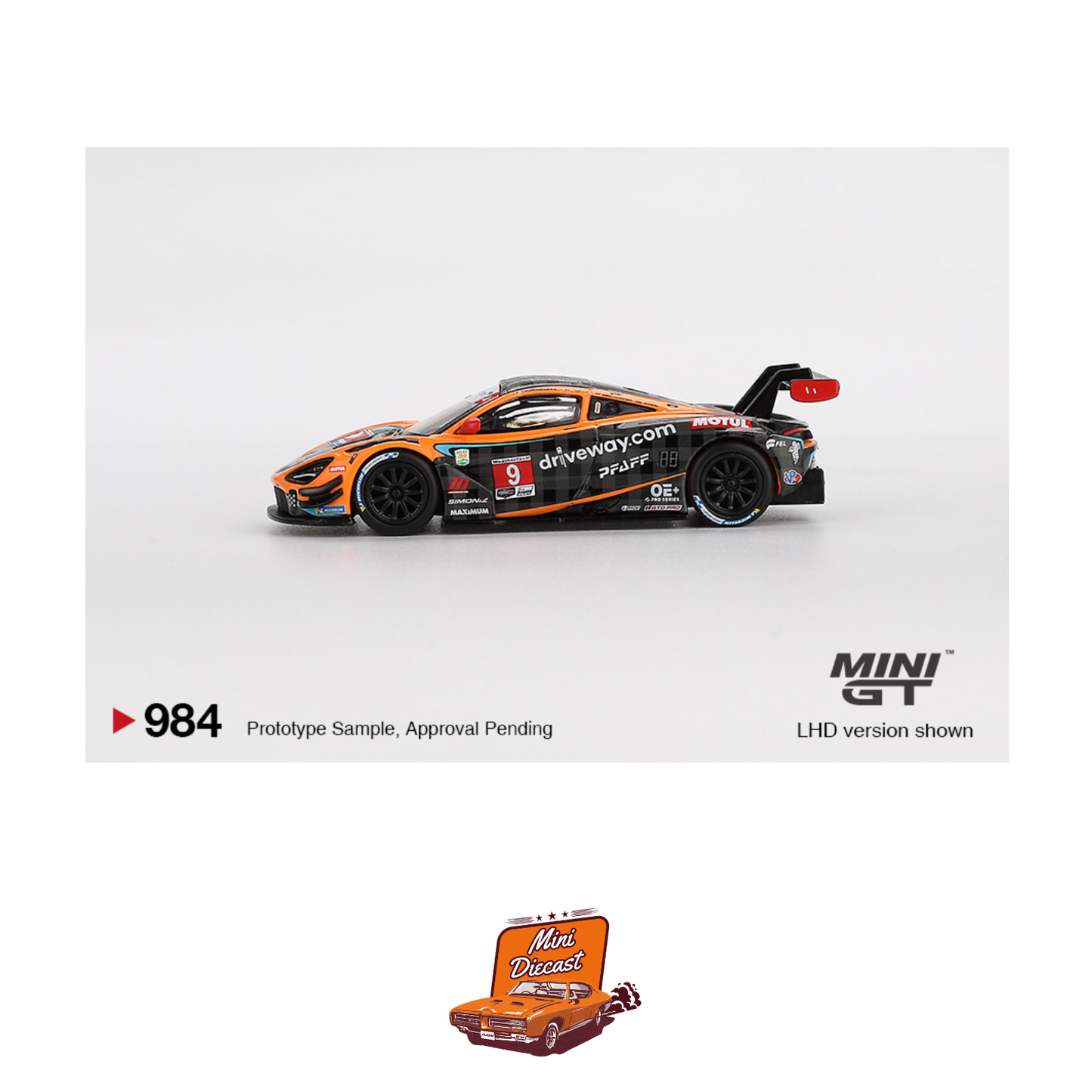 Mini GT #984 McLaren 720S GT3 Evo Pfaff Motorsports 2024 IMSA Daytona 24 Hrs