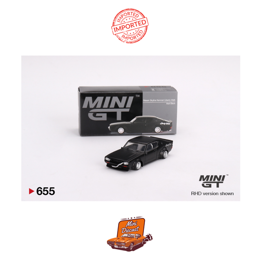 Mini GT #655 Nissan Skyline Kenmeri Liberty Walk (Matt Black)