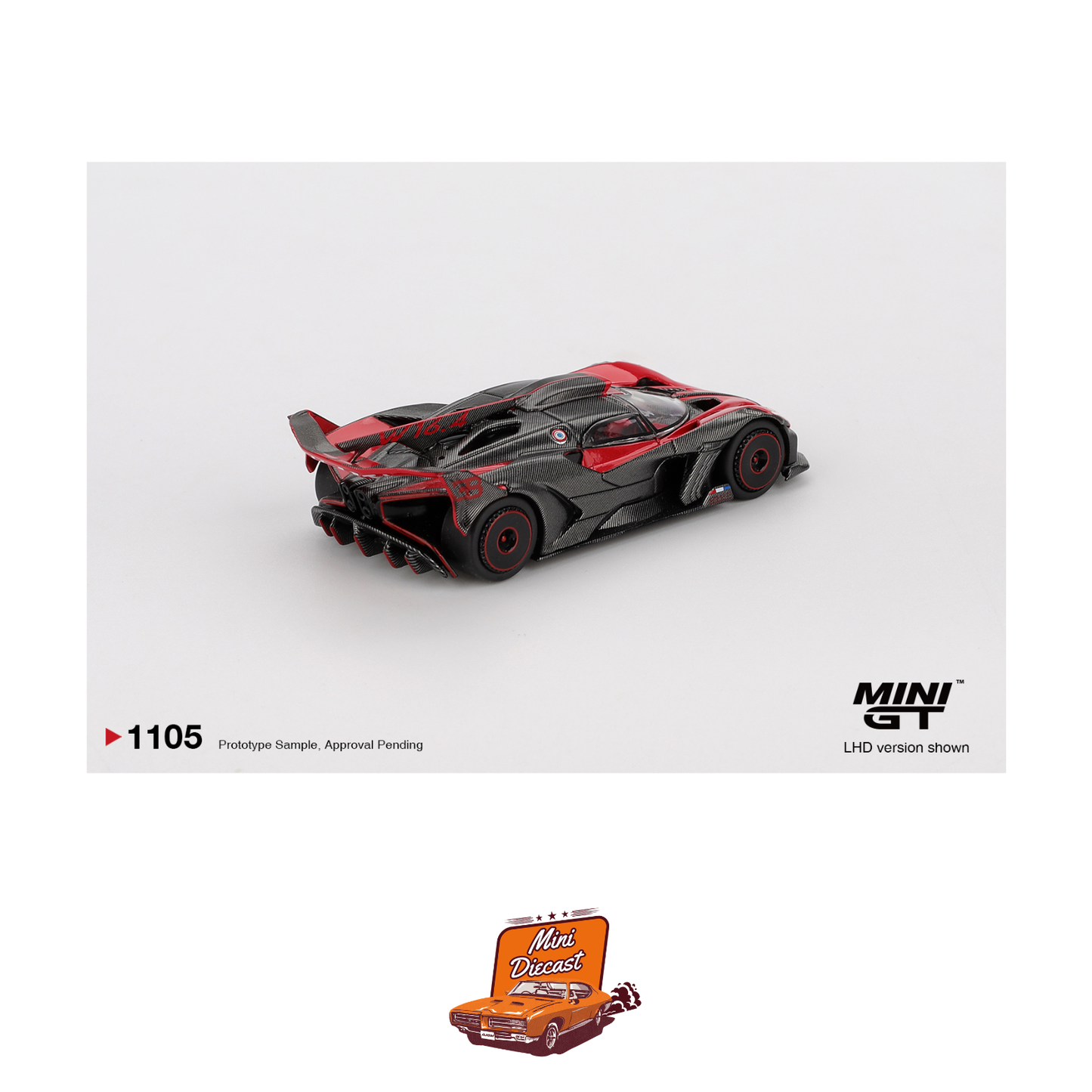 Mini GT #1105 Bugatti Bolide Red