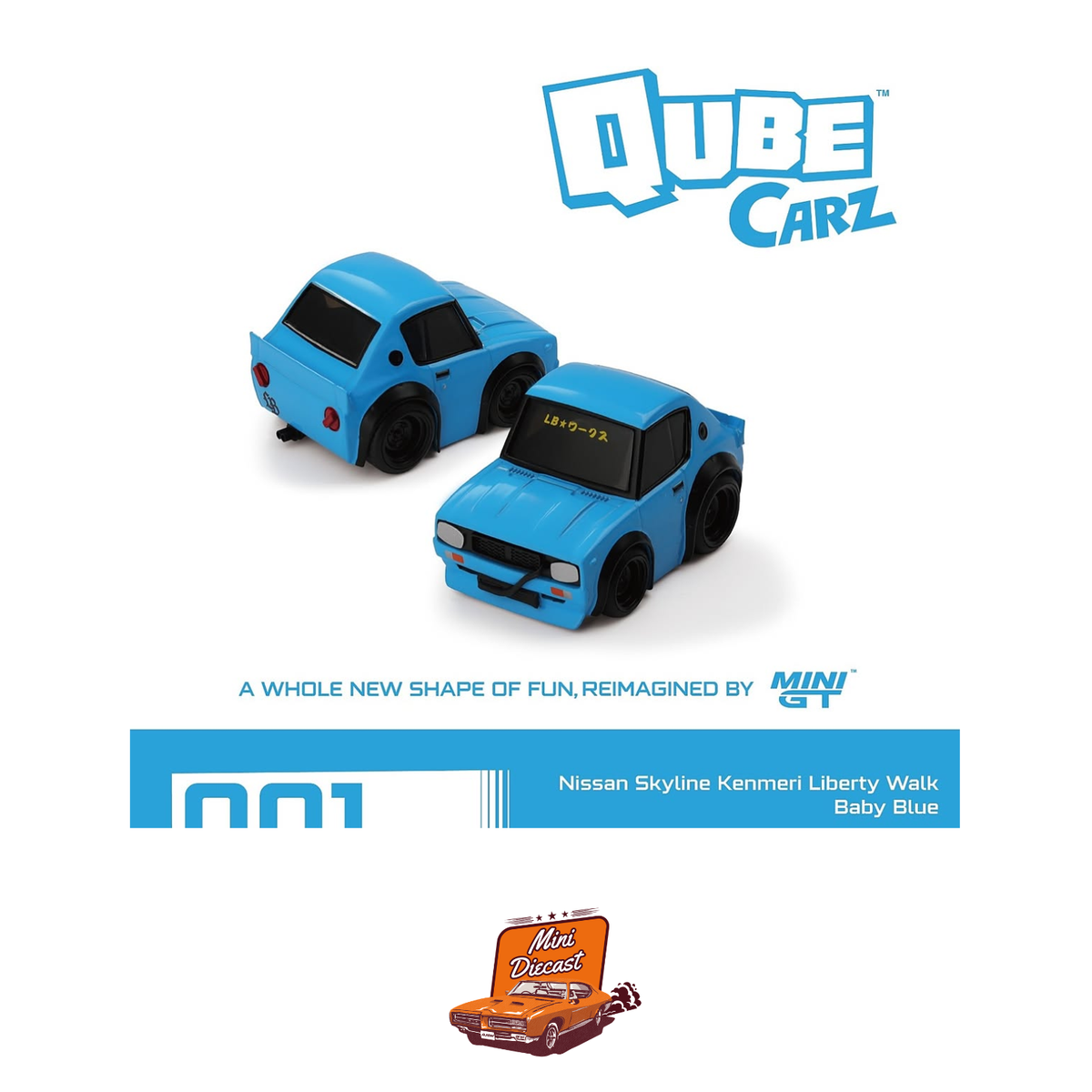 QubeCarz by MINI GT – Set of 6 – 001 to 006 (Imported)