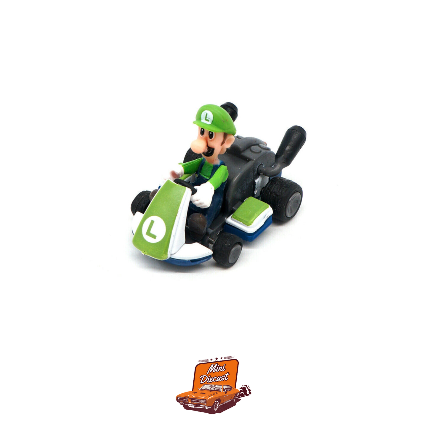 Mario Kart Pull Back Collection with Rubber Tyres (Imported)