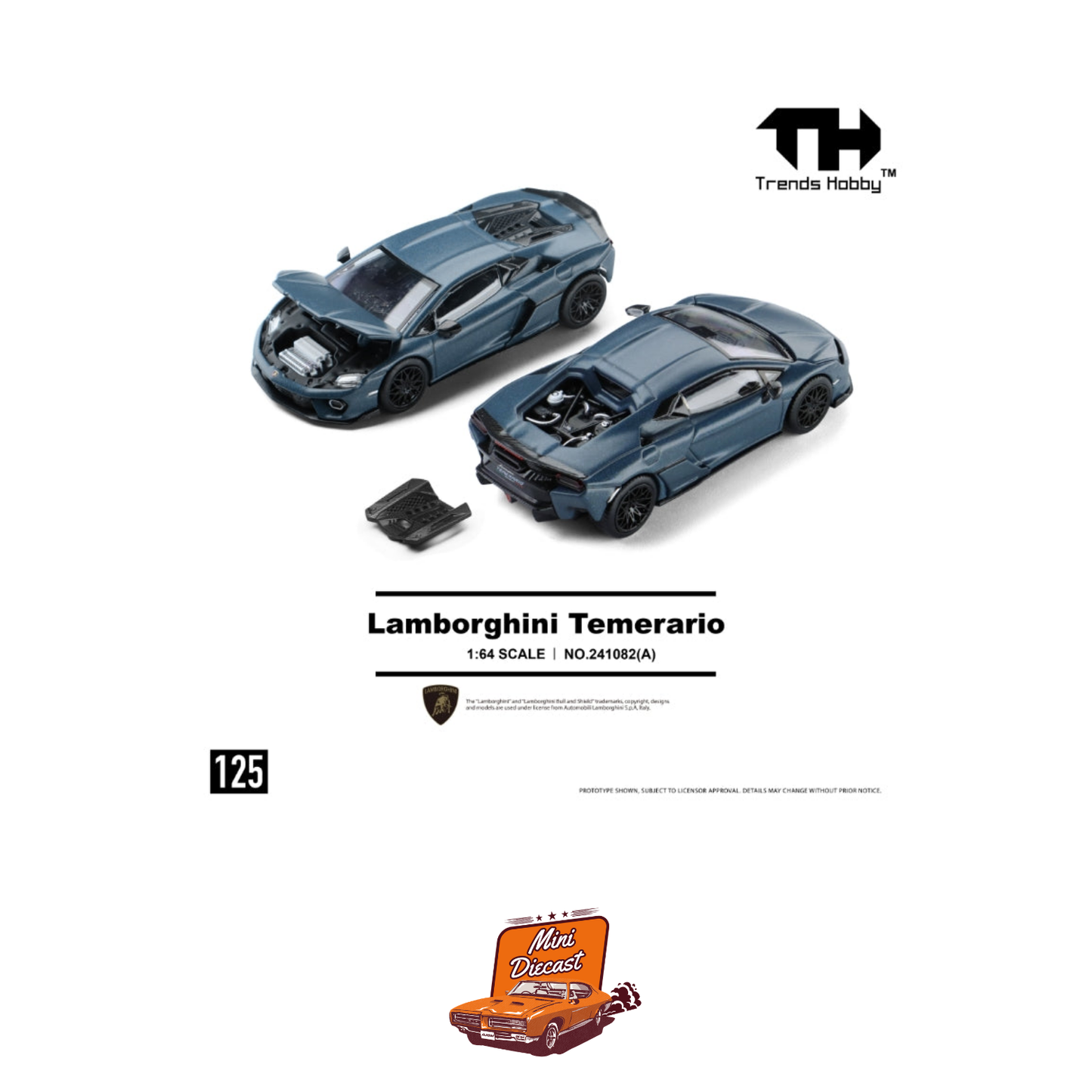 Trends Hobby Lamborghini Temerario Matte Blue 1:64 (241082(A))