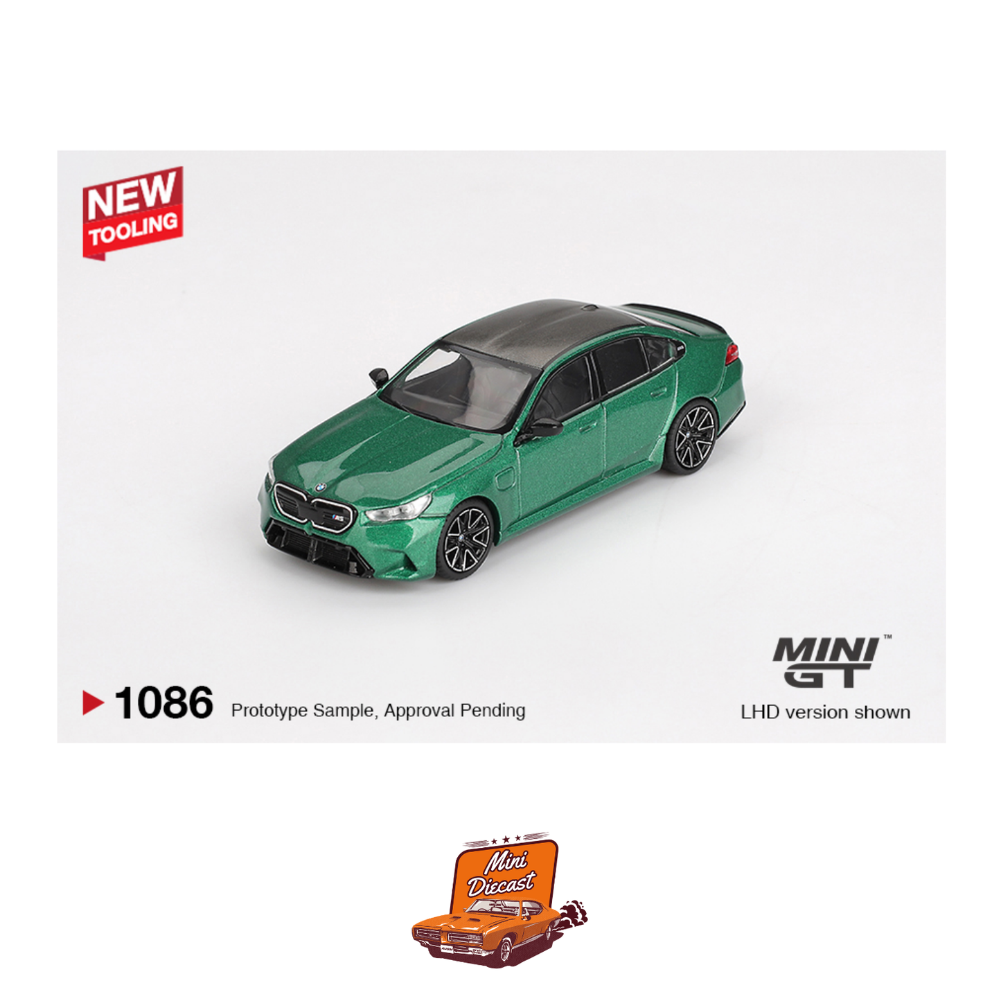 Mini GT #1086 BMW M5 Isle of Man Green Metallic (Imported)