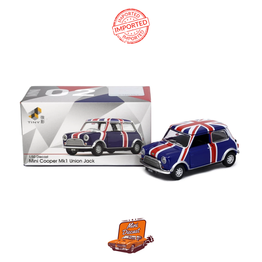 Tiny City No.02 Mini Cooper Mk Union Jack 1:50 Scale