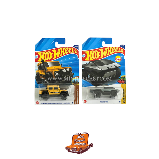 Hot Wheels Mainline (Set of 2) – ’15 Land Rover Defender Double Cab / Polestar TRX