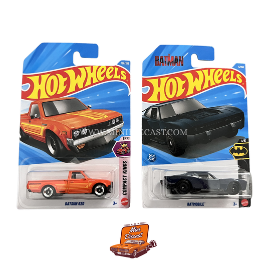 Hot Wheels Mainline (Set of 2) – Datsun 620 / Batmobile