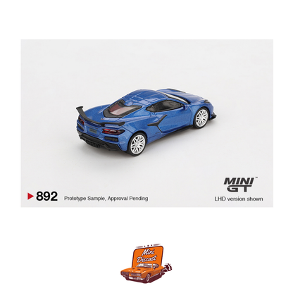 Mini GT #892 Chevrolet Corvette Z06 2023 Elkhart Lake Blue Metallic
