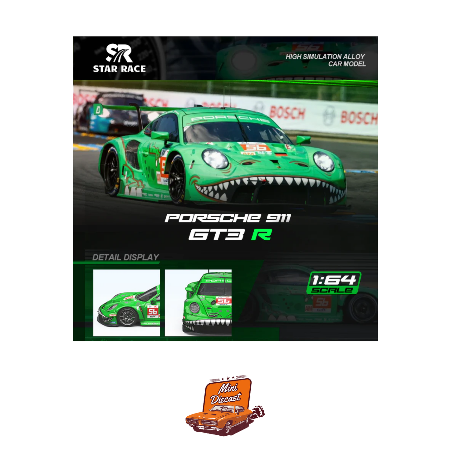 Star Race Porsche 911 GT3 R Rexy #56 AO Racing (Imported)