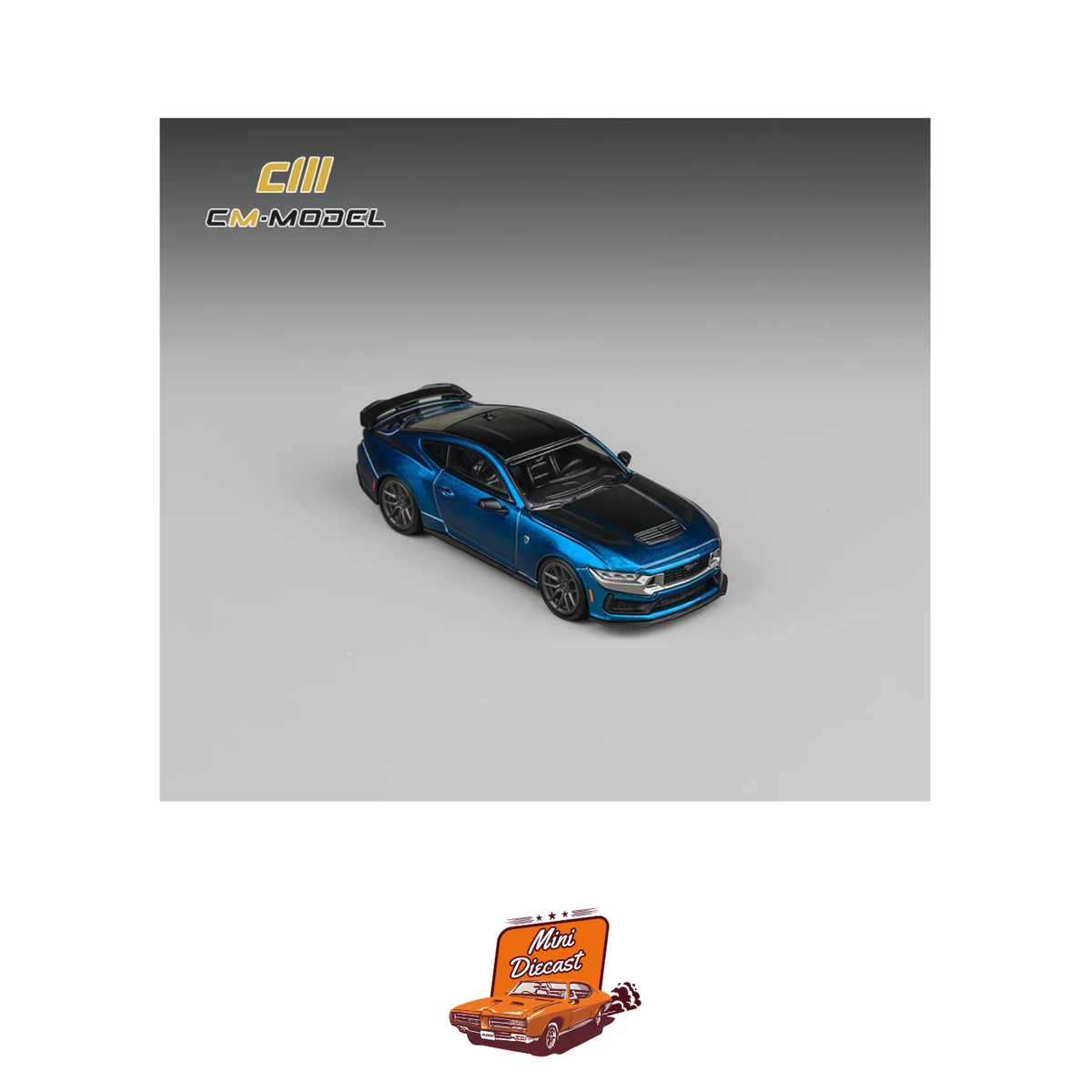 CM Model Ford Mustang Dark Horse Blue Ember Metallic (CM64-DarkHorse-01)