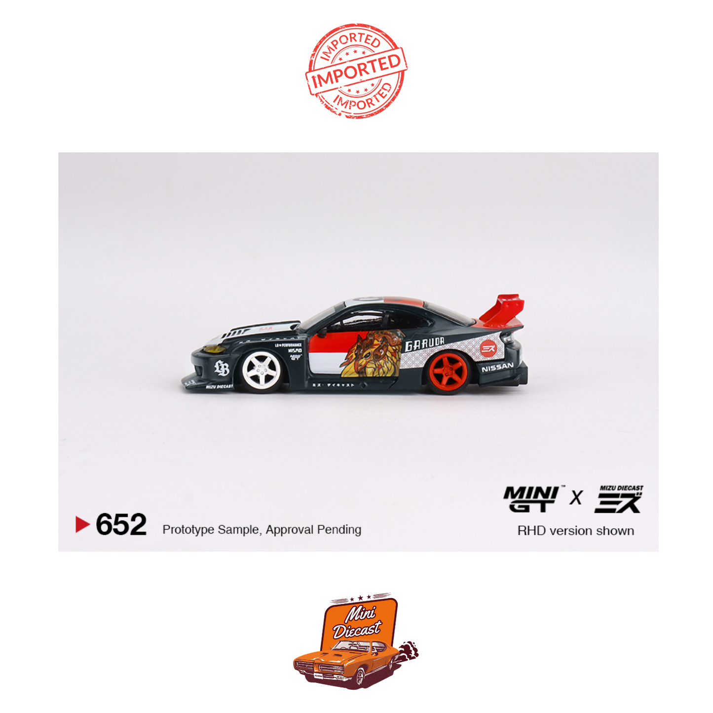 Mini GT #652 LB-Super Silhouette Nissan Silvia (S15) “GARUDA” (Blister Pack)