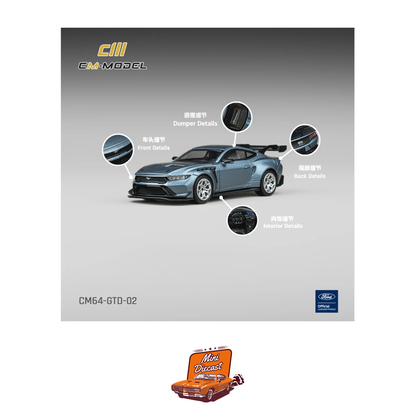 CM Model Ford Mustang GTD (Blue) (CM64-GTD-02)